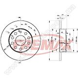 Диск тормозной задний Fremax BD-5310