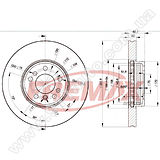 Диск тормозной передний Fremax BD-6045