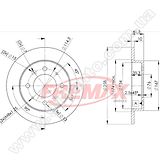 Диск тормозной задний Fremax BD-5020