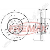 Диск тормозной передний Fremax BD-5615