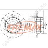 Диск тормозной задний Fremax BD-4696