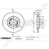 Диск тормозной передний Fremax BD-5602