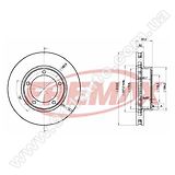 Диск тормозной передний Fremax BD-1265