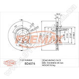 Диск тормозной передний Fremax BD-6076