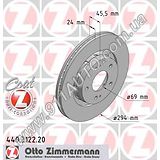 Тормозной диск передний Otto Zimmermann - 440.3122.20 (зам.MR205215/4615A179) Outlander,Outlander XL