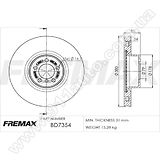 Диск тормозной передний Fremax BD-7354