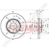 Диск тормозной передний Fremax BD-4685