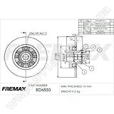 Диск тормозной задний Fremax BD-6850