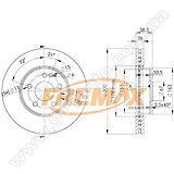 Диск тормозной передний Fremax BD-0415