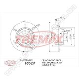 Диск тормозной задний Fremax BD-5637
