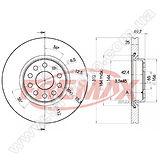 Диск тормозной передний Fremax BD-5618