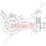 Диск тормозной задний Fremax BD-4403
