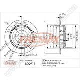 Диск тормозной задний Fremax BD-2913