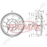 Барабан тормозной задний Fremax BD-4724