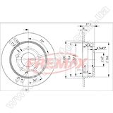 Диск тормозной задний Fremax BD-0119