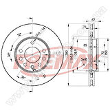 Диск тормозной передний Fremax BD-9060